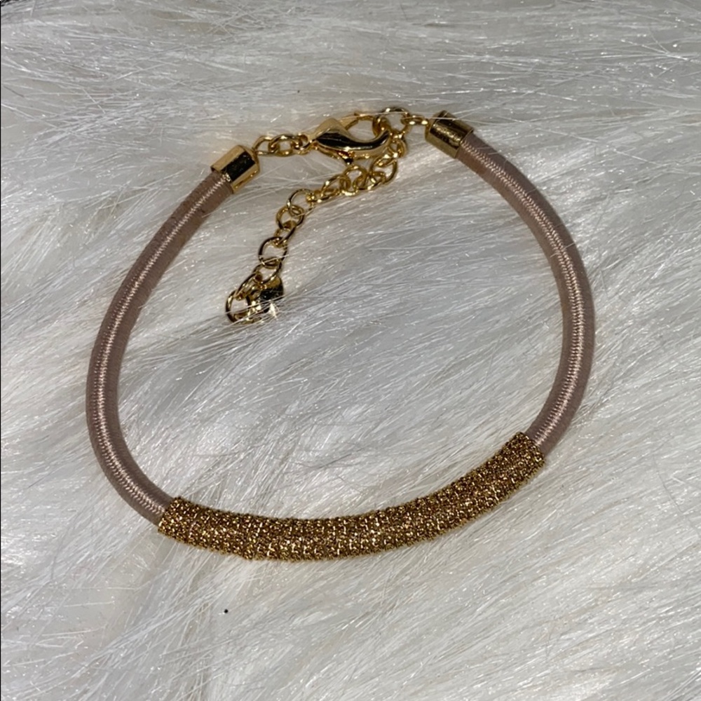 PURPLE AND GOLD FASHION BRACELET